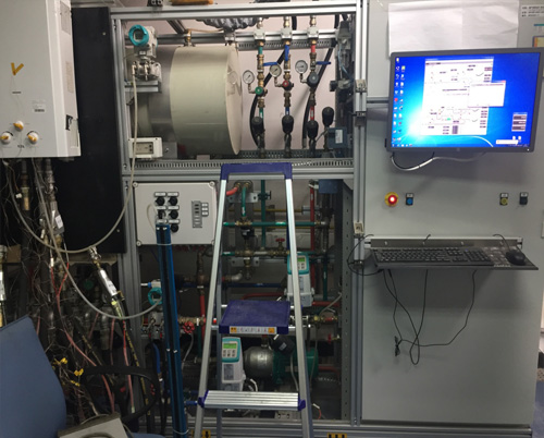 Gas water heater heating 